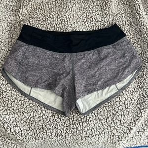 Size 4 lululemon grey shorts